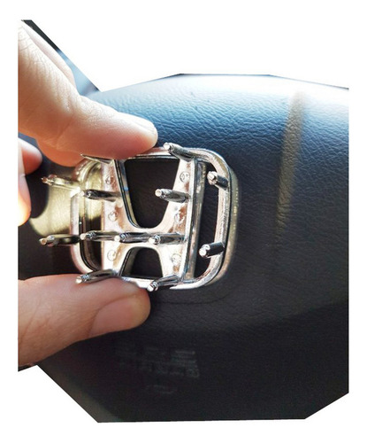 Insignia H De Volante Honda Fit City 2006-2015 Cromado