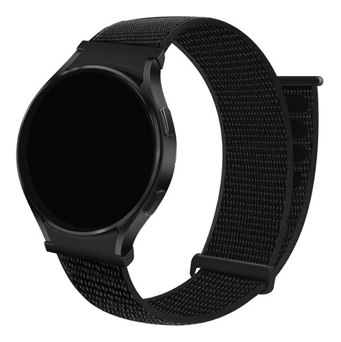 Pulseira Nylon Loop Compatível Com Galaxy Watch 4 40mm Cor Preto