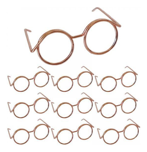 3 X 10 Piezas Diy Para Muñecas Gafas Muñeca Vestir Gafas
