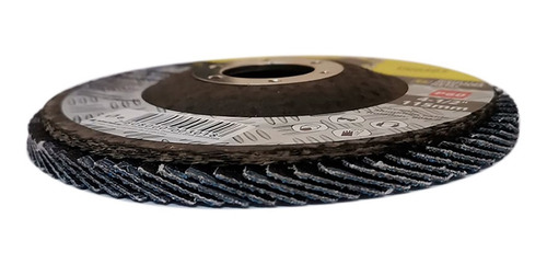 Imagen 3 de 4 de 10 Disco Lija Traslapado Flap Metal P40 115mm 13600rpm