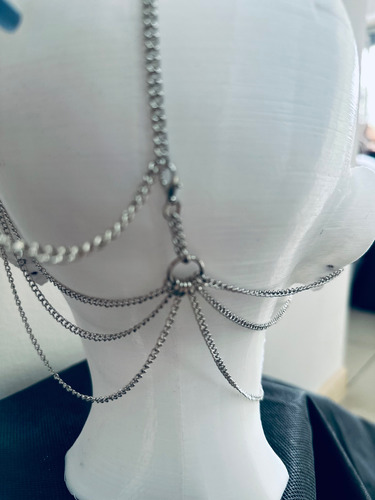 Accesorio Para La Cabeza - Kiara Princesa Cadena Cabeza Plateado