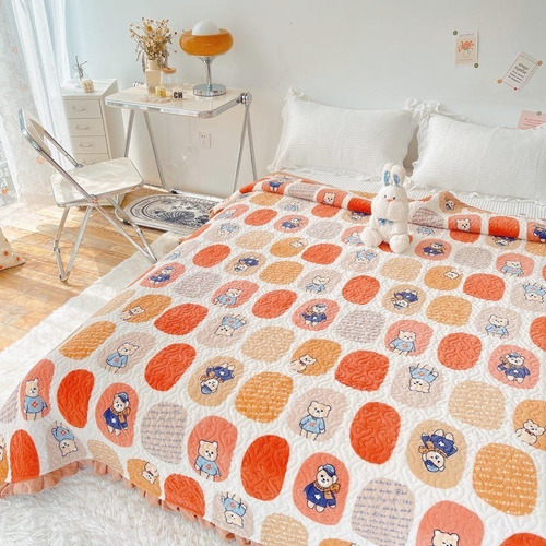 Cubrecama Cobertor Quilt 1.5 Plazas Homerdesgincl Hmcg7