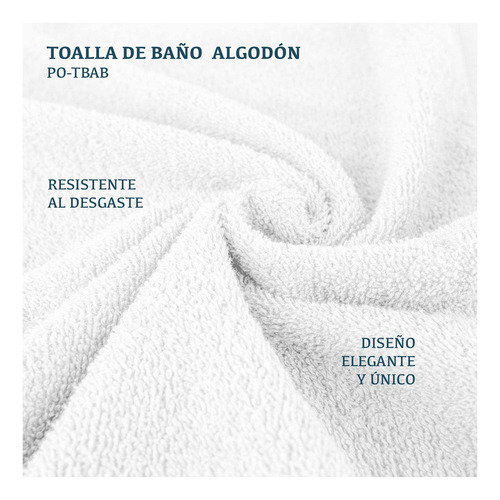 A Toalla De Baño Grande Completo 100% Algodón Absorbente