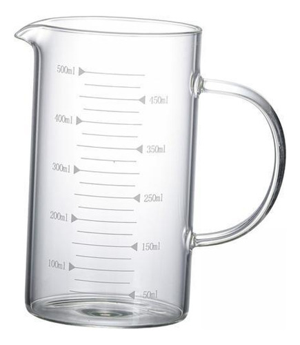 2 Taza Medidora Taza De Vidrio Resistente Al Calor Con 500ml