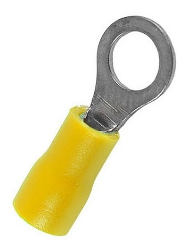 Terminal Olhal 4,0 - 6,0mm - (100 Peças) Amarelo - Crimper