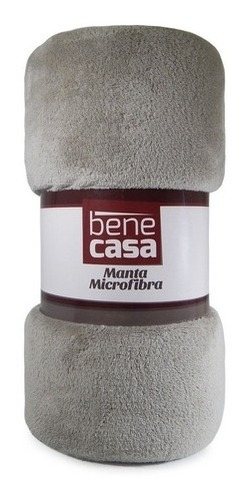 Manta Hiper Textil Casal Microfibra Lisa Bene Casa - 1,80x2,