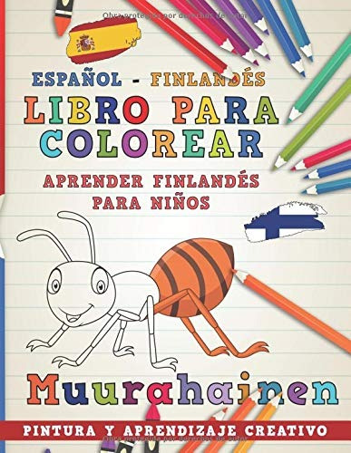 Libro Para Colorear Espanol  Finlandes I Aprender Finlandes 