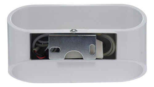 Lámpara Arbotante Box Blanco, 3w, Luz Cálida, Interior