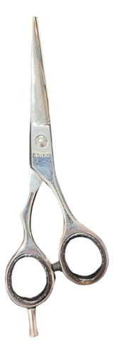 Tesoura De Cortar Cabelo Fio Navalha Prata 5,0 Cod 514