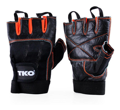 Guantes De Entrenamiento M Negro-naranjo Tko