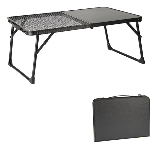 2 En 1 Mesa De Camping Portátil Con Malla De Computadora