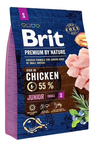 Alimento Europeo Brit Premium Junior S (razas Pequeñas) 3k