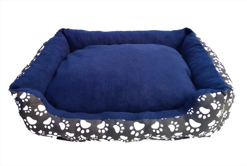 Moises Cama Tela Reversible Perros O Gatos Tamaño Grande