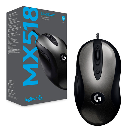 Mouse Gamer Usb Logitech Mx518 Legendary 16000dpi 8 Botones