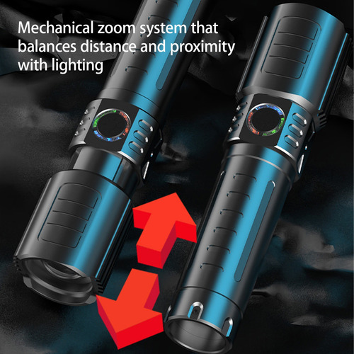 Linterna Led En Forma De X, Luz Fuerte, Recargable, Para Ext