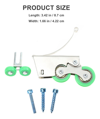 Pt Compatible Polea Para Puerta Corredera Con Dos Ruedas, 4