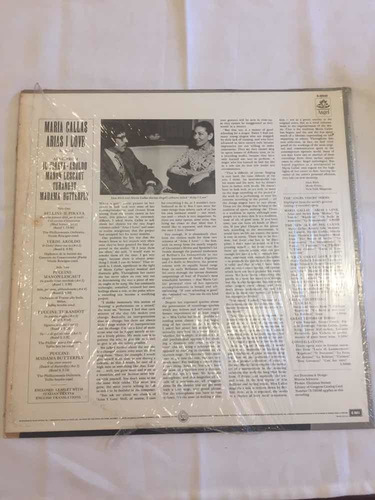 Maria Callas Arias I Love Album 2 Disco Vinilo Lp Importado (Usado)