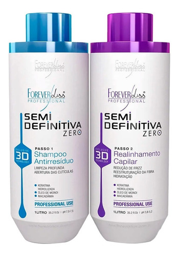 Imagem 3 de 5 de Forever Liss Escova Semi Definitiva Power 3d Sem Formol