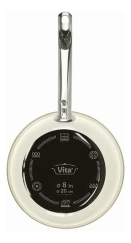 Vita Vitro Acciaio Sartén Premium De 20 Cm Color Blanco Con