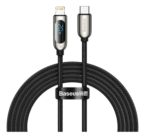 Cable Baseus Display Turbo para iPhone 14, 13, 12, 11, 2 metros