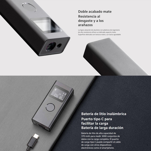 Xiaomi Medidor Láser Inteligente Recargable / Alta Precisión