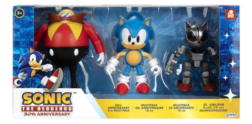 Sonic The Hedgehog 30 Aniversario Multipack X3 Figuras