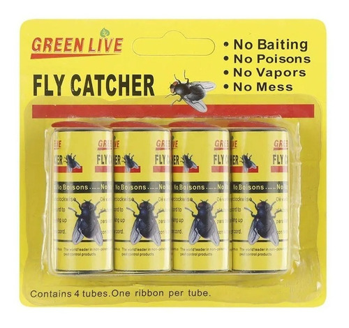 Fly Catcher ECOSTRIPE atractivo matar insectos Casa Adhesivo Pegatina-tira de papel 
