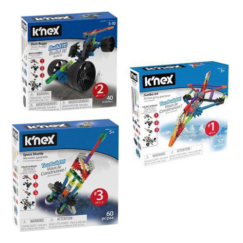 Knex - Juego Set De Construcción Vehículos 40 Y 60 Piezas 