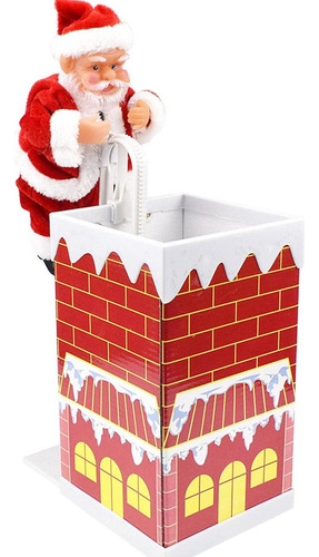 / Papá Noel Escalada Decoración Navideña Regalos