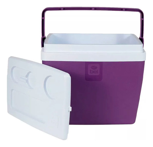 Caixa Térmica Bel Fix 19l 20qt Polipropileno Capac. 26 Latas Cor Açaí