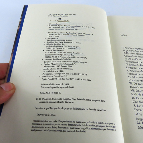 L9962 Jacques Paire -- De Caracoles Y Escamoles (Usado)