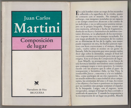 1984 Composicion De Lugar Juan Carlos Martini 1a Edicion 