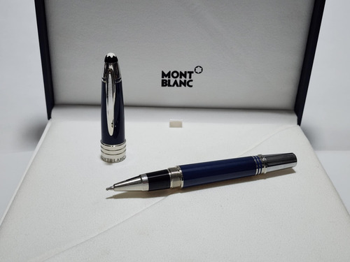 Pluma Montblanc Edicion Jfk John F. Kennedy Azul C/estuche Azul Negro