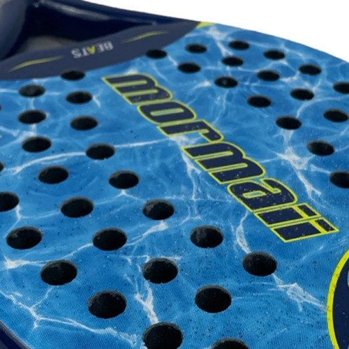 Raquete Beach Tennis Mormaii Beats Com Capa E 3 Bolinhas Itf Cor Azul