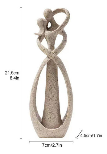 Figura Abstracta De Regalo Para El Día De Una Pareja Besándo