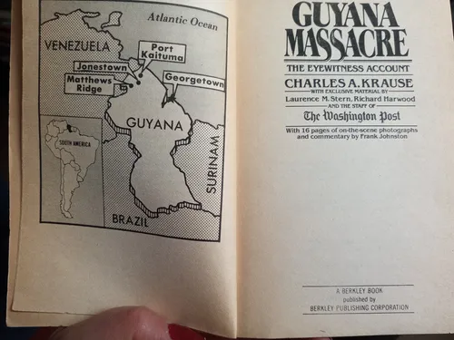 Masacre En Guyana - C Krause - En Ingles - Testigo Ocular (Usado)