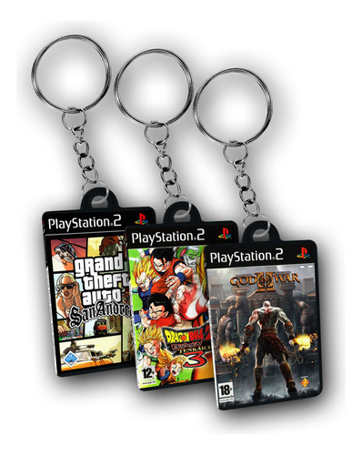 Llavero De Videojuegos Gamer Playstation2 Pack X5 Unidades