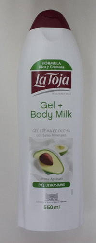  Gel Crema De Ducha Palta Con Sales Minerales La Toja X550 Ml Tipo de envase Pote