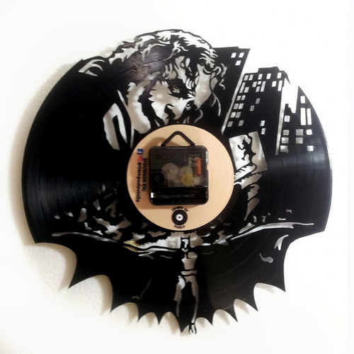 Reloj De Pared Minions Elaborado En Disco De Lp