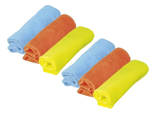 Franela Toalla Microfibra 40 X 40 Paquete Con 6 Piezas Lion Color Varios