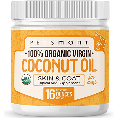 Petsmont Aceite De Coco Orgánico Para Perros 16 Fl Oz Ld52i