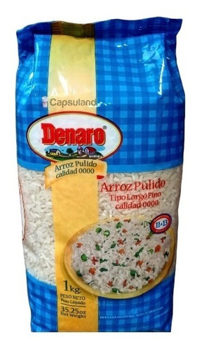 Oferta! Arroz Denaro Premium X 1kg Largo Fino Tipo 0000 