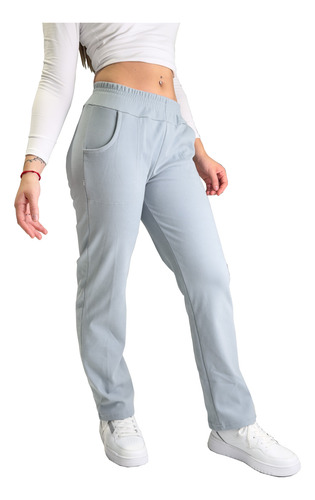 Jogging Recto Mujer Tiro Alto Abrigado Darlon Soft
