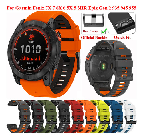 C Relojes Para Garmin Fenix 7 7x Pro 5x 5 Plus 6x 6 Pu