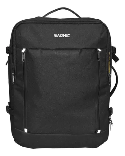 Mochila Cuadrada De Viaje Extra Grande 40 Litros-negro