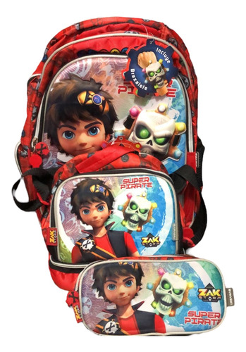 Combo Escorar Original Mochila Primaria  Zak Storm 