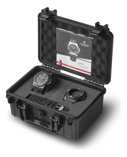 Reloj negro Victorinox Vsa Inox Carbon 241859 para hombre