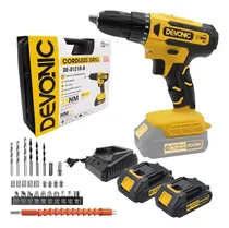 Comprar Taladro Inalambrico Recargable 2 Baterias 21v Mas 28 Pzas