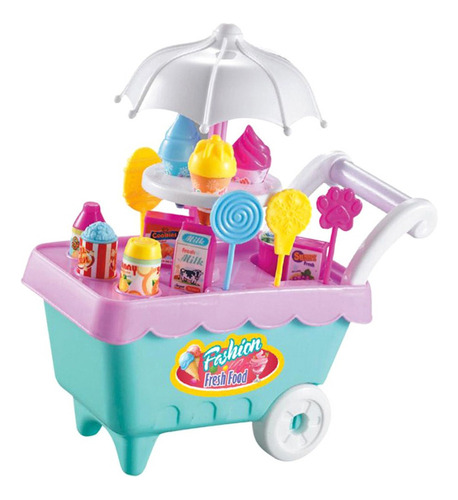 Juguete De Simulación Carrito De Helados Heladería