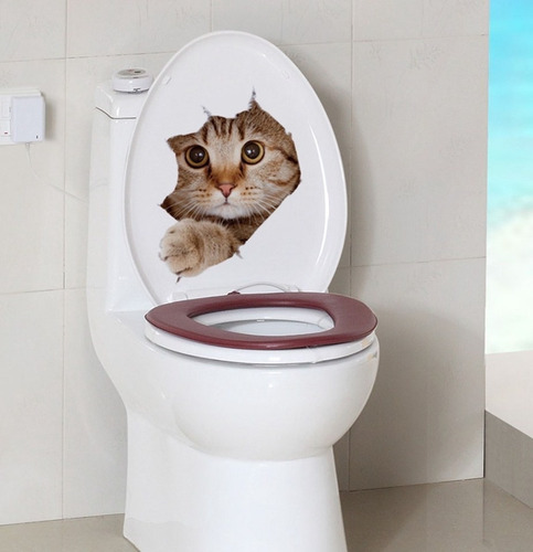 Vinilo Adhesivo 3d, Póster De Gato, Decoración.